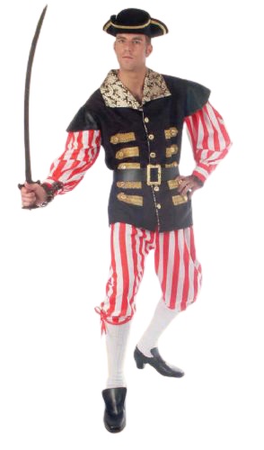 Piraat roodbroek - Willaert, verkleedkledij, carnavalkledij, carnavaloutfit, feestkledij, piraat, piraten, ahoi, kapitein, waterratten, zeerover,